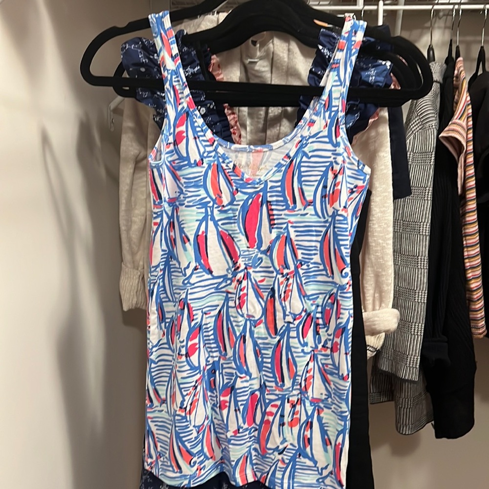 Lilly Pulitzer brand new tabby tank boats xs all